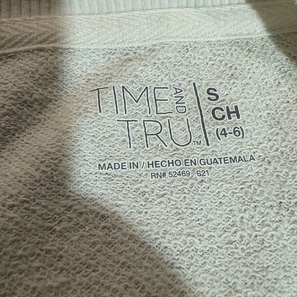 Time Tru Animal Print Sweater Women S Beige White Leopard Cozy Fall Winter Layer - Picture 3 of 6
